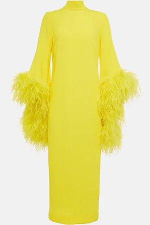 ‎Taller Marmo‎ Midikleid Del Rio mit Federn