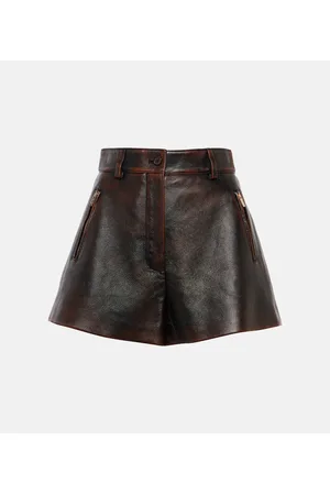 Miu Miu Shorts aus Leder