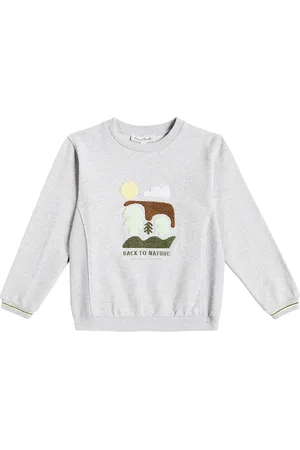 Tartine Et Chocolat Besticktes Sweatshirt aus Baumwoll-Jersey