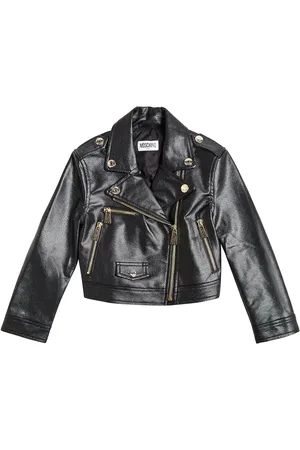 Moschino Bikerjacke aus Lederimitat
