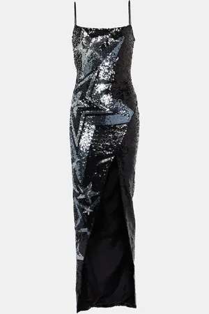 Balmain Maxikleid mit Pailletten