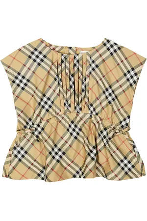 Burberry Top Burberry Check aus einem Baumwollgemisch