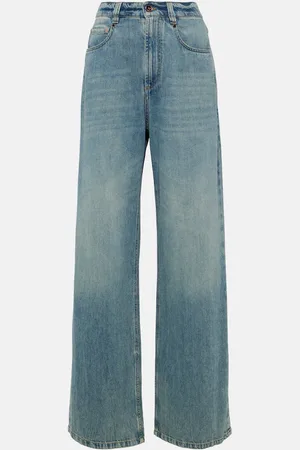 Brunello Cucinelli High-Rise Wide-Leg Jeans