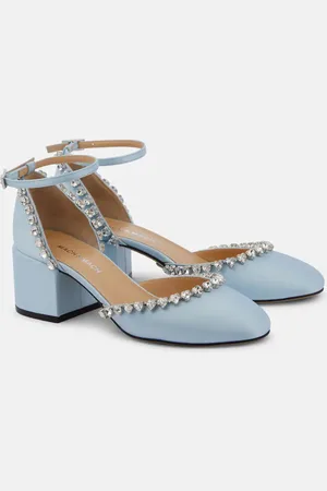 Mach & Mach Verzierte Pumps Audrey 55 aus Satin