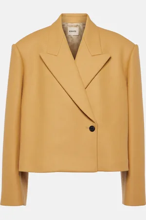 Khaite Cropped-Jacke Raymond aus einem Wollgemisch