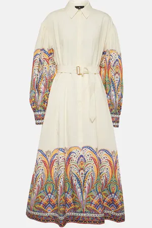 Etro Midikleid aus Baumwollpopeline