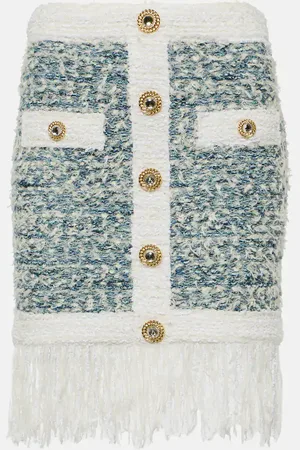 Balmain Minirock aus Tweed