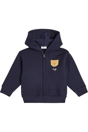 Il gufo Baby Kapuzenjacke aus Baumwoll-Jersey