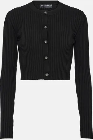 Dolce & Gabbana Cropped-Cardigan aus Rippstrick