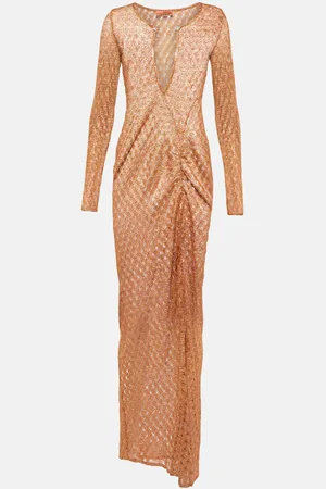 Missoni Maxikleid aus Häkelstrick