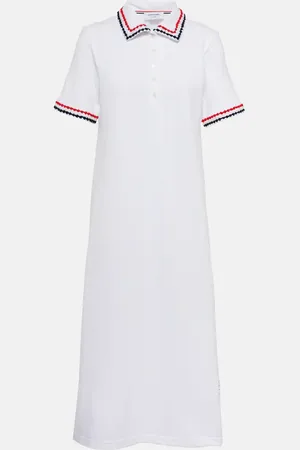 Thom Browne Midikleid aus Baumwoll-Piqué