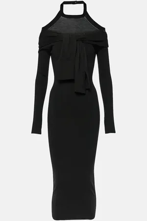 Jacquemus Midikleid La Robe Doble aus einem Wollgemisch