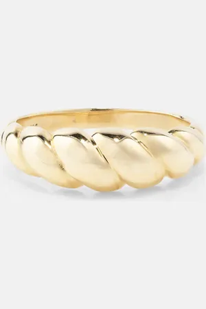 STONE AND STRAND Ring Brioche aus 10kt aus Gelbgold