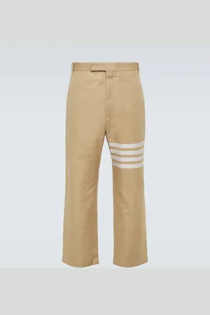 Thom Browne Gerade Cropped-Hose 4-Bar aus Baumwolle