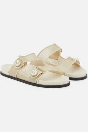 Jimmy Choo Sandalen Fayence mit Leder