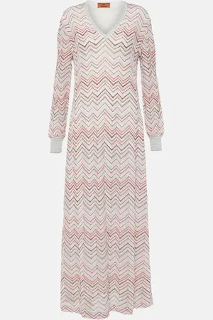 Missoni Maxikleid aus Häkelstrick