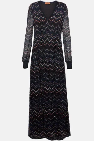 Missoni Verziertes Maxikleid aus Häkelstrick