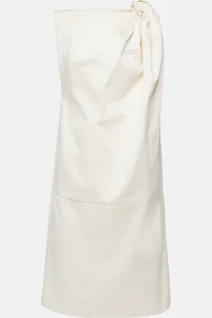 Totême Minikleid aus Baumwolle und Leinen