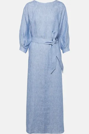 Loro Piana Midikleid Mina aus Leinen