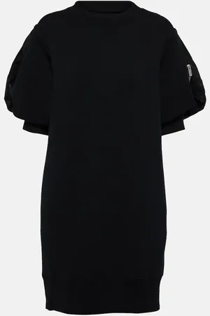 SACAI Minikleid Sponge aus einem Baumwollgemisch