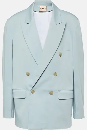 Plan C Oversize-Blazer aus einem Baumwollgemisch