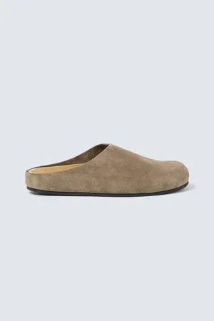 The Row Slippers Hugo aus Veloursleder
