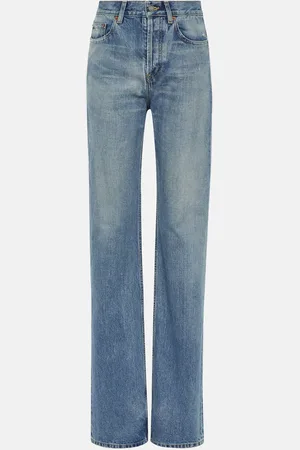 Saint Laurent High-Rise Straight Jeans