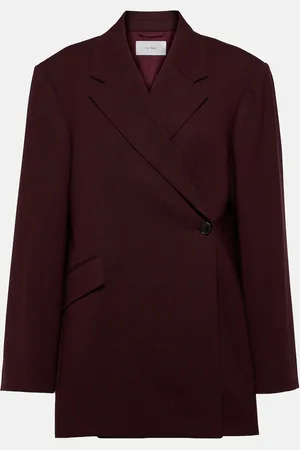 The Row Blazer Azul aus Schurwolle
