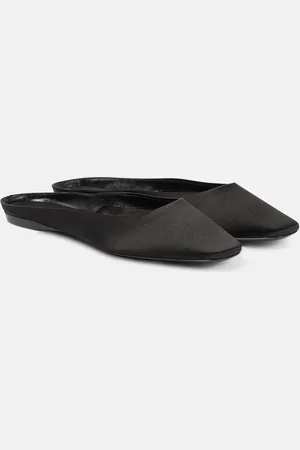 Saint Laurent Slippers Lido aus Satin