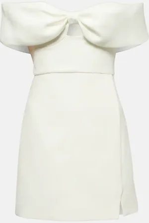 Self-Portrait Off-Shoulder-Minikleid aus Crêpe