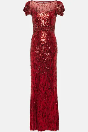 Jenny Packham Robe Sungem mit Pailletten