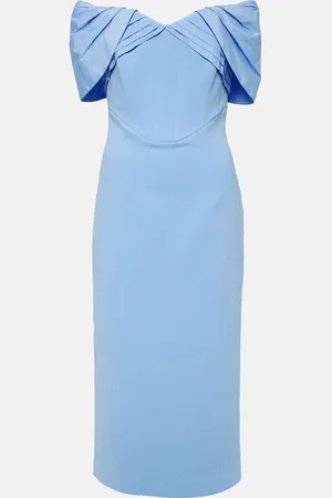 Rebecca Vallance Midikleid Juliana aus Crêpe und Taft