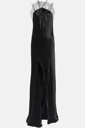 Givenchy Robe aus Seidensatin mit Spitze