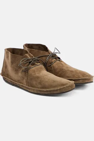 The Row Ankle Boots Tyler aus Veloursleder