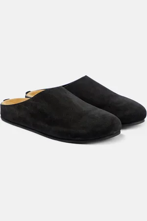 The Row Slippers Hugo aus Veloursleder