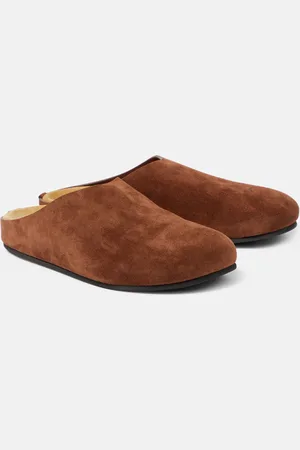The Row Slippers Hugo aus Veloursleder