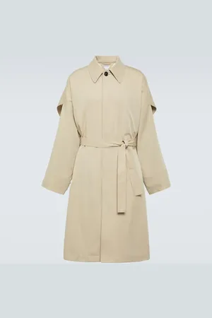 Bottega Veneta Trenchcoat aus Baumwolle und Seide
