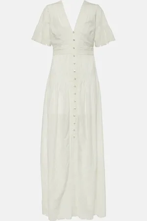 VERONICA BEARD Besticktes Maxikleid Arushi aus Baumwolle