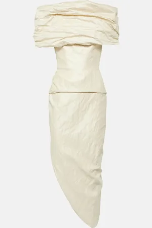 MATICEVSKI Midikleid Amber aus einem Baumwollgemisch
