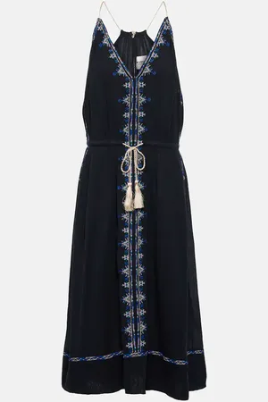 Marant Etoile Midikleid Siana aus Baumwolle