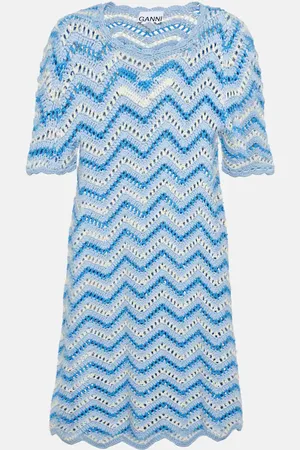 Ganni Minikleid aus Häkelstrick