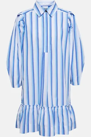 Ganni Minikleid aus Baumwolle