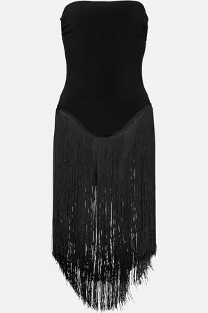 Norma Kamali Minikleid 18" Fringe Bishop