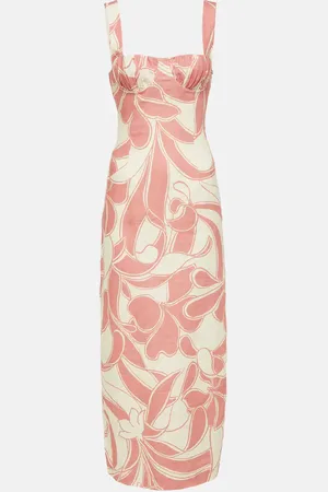 SIR Bedrucktes Midikleid Belletto aus Leinen
