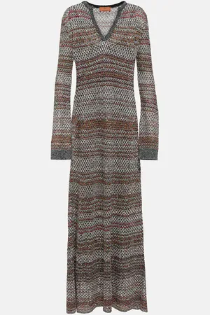 Missoni Maxikleid aus Häkelstrick