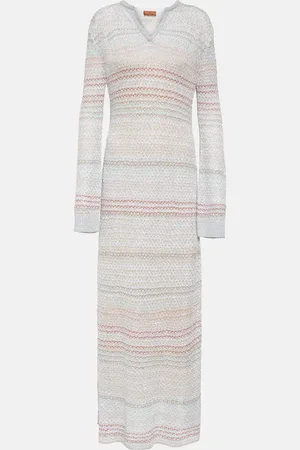 Missoni Maxikleid aus Häkelstrick