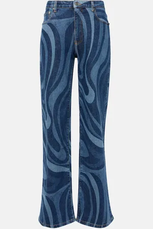 Puccini High-Rise Straight Jeans Marmo