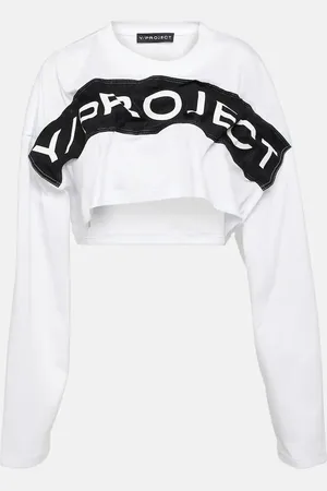 Y / PROJECT Cropped-Top aus Baumwoll-Jersey