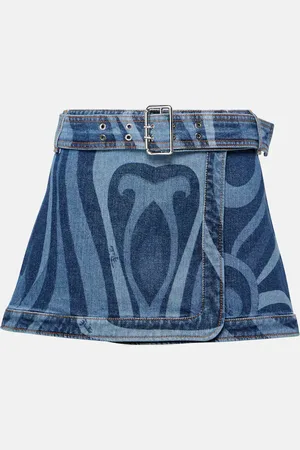 Puccini Wickelrock Marmo aus Denim