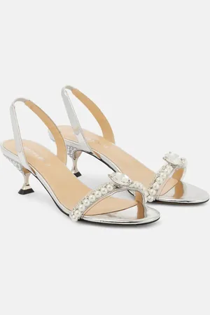 Mach & Mach Verzierte Slingback-Sandalen Diamond Of Elizabeth 55